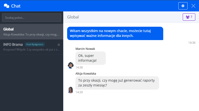 Chat firmowy